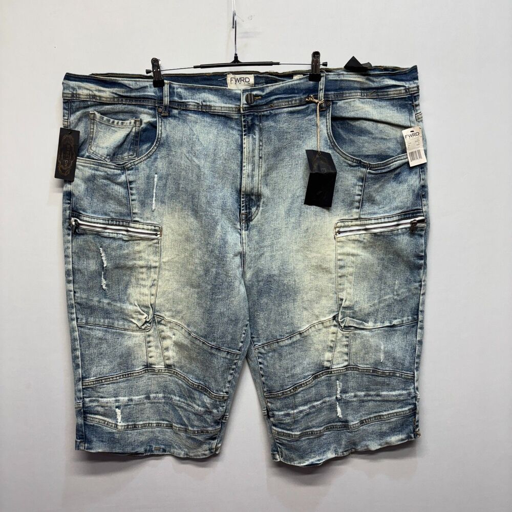 NWT FWRD Denim Men Jean Shorts Size 46 Noir Fit Denim C115 -7
